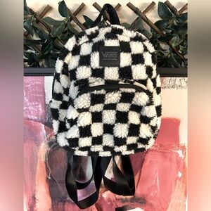 VANS Checkered Fuzzy Backpack